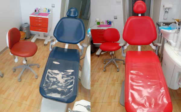 Перетяжка стоматологического кресла и стула